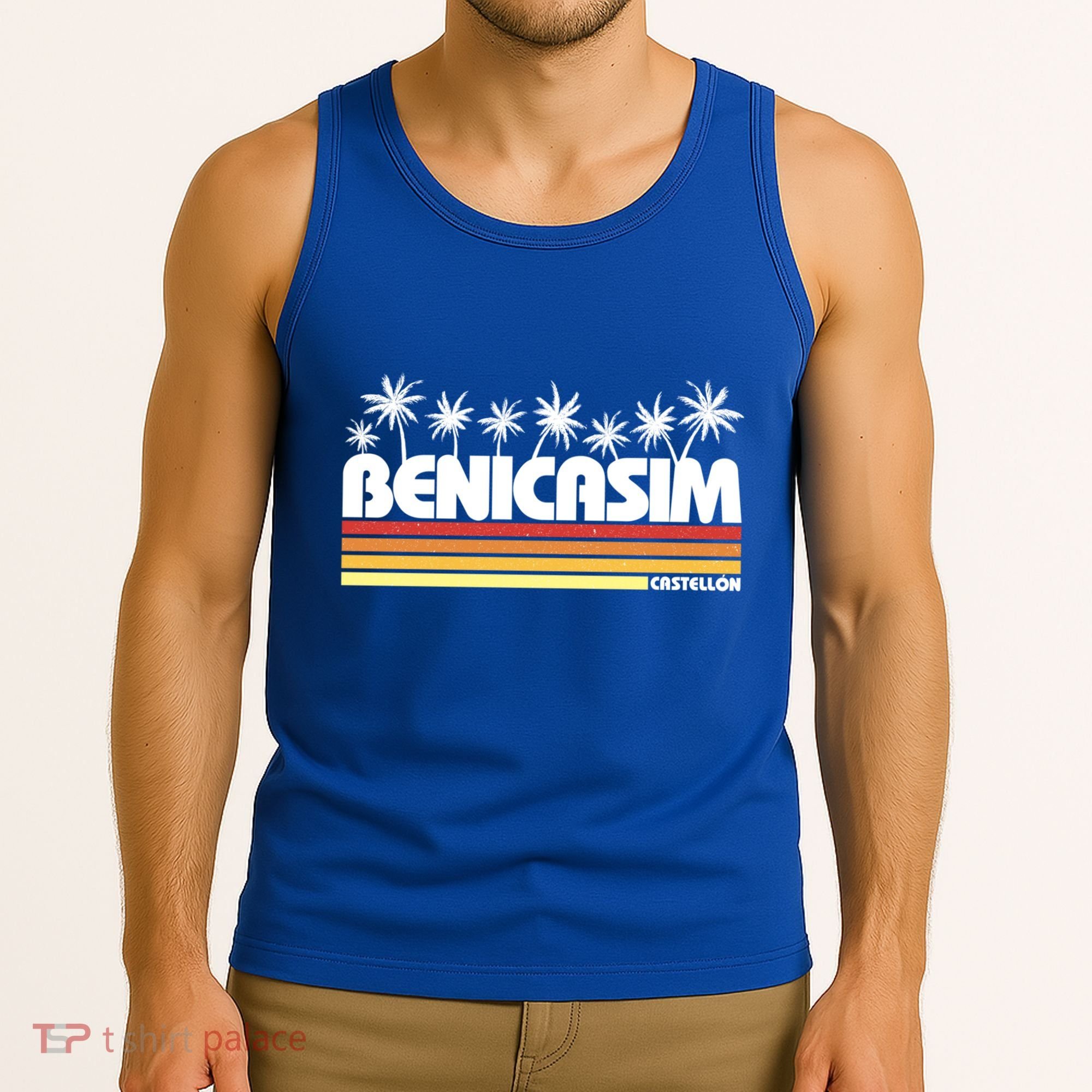 Benicasim Castellon Spain Retro Tourism Great Gift Tank Top