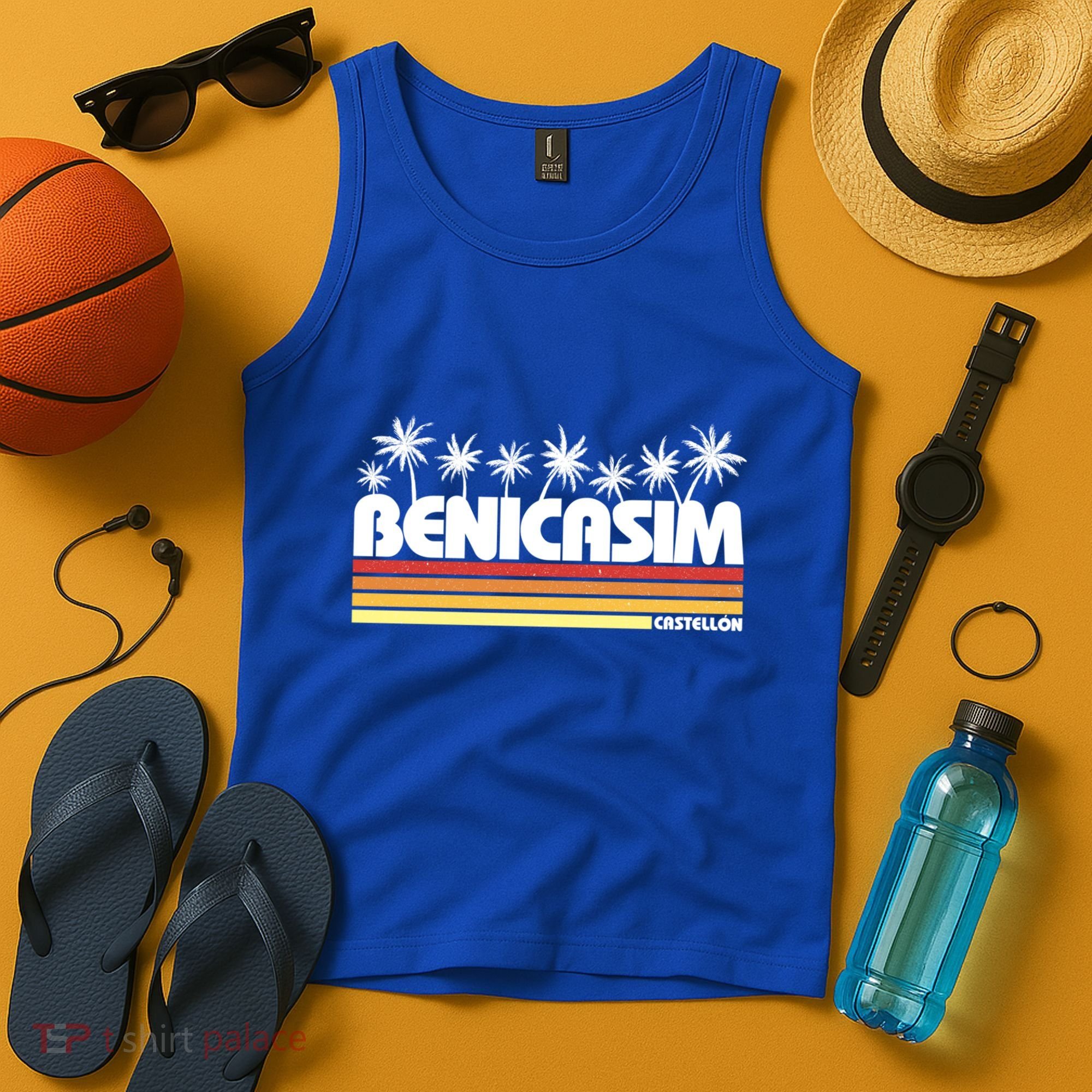 Benicasim Castellon Spain Retro Tourism Great Gift Tank Top