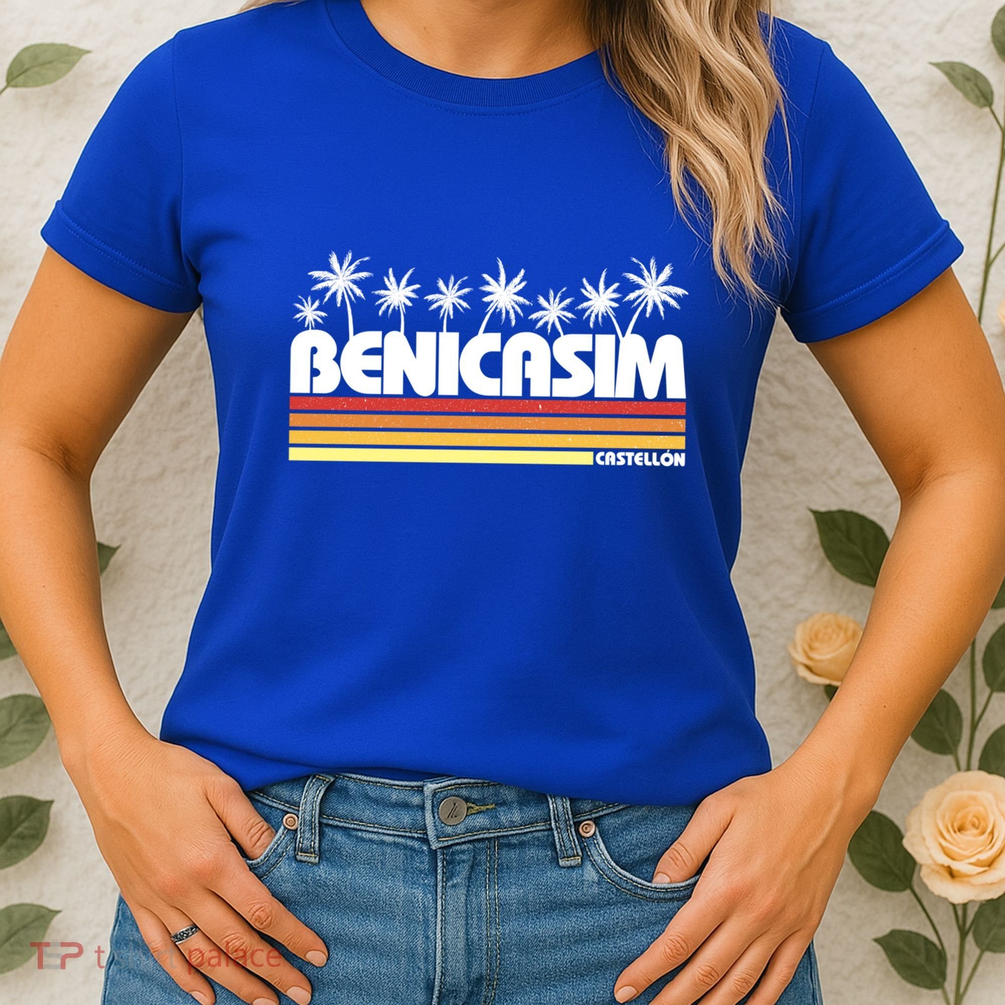 Benicasim Castellon Spain Retro Tourism Great Gift Women's T-Shirt