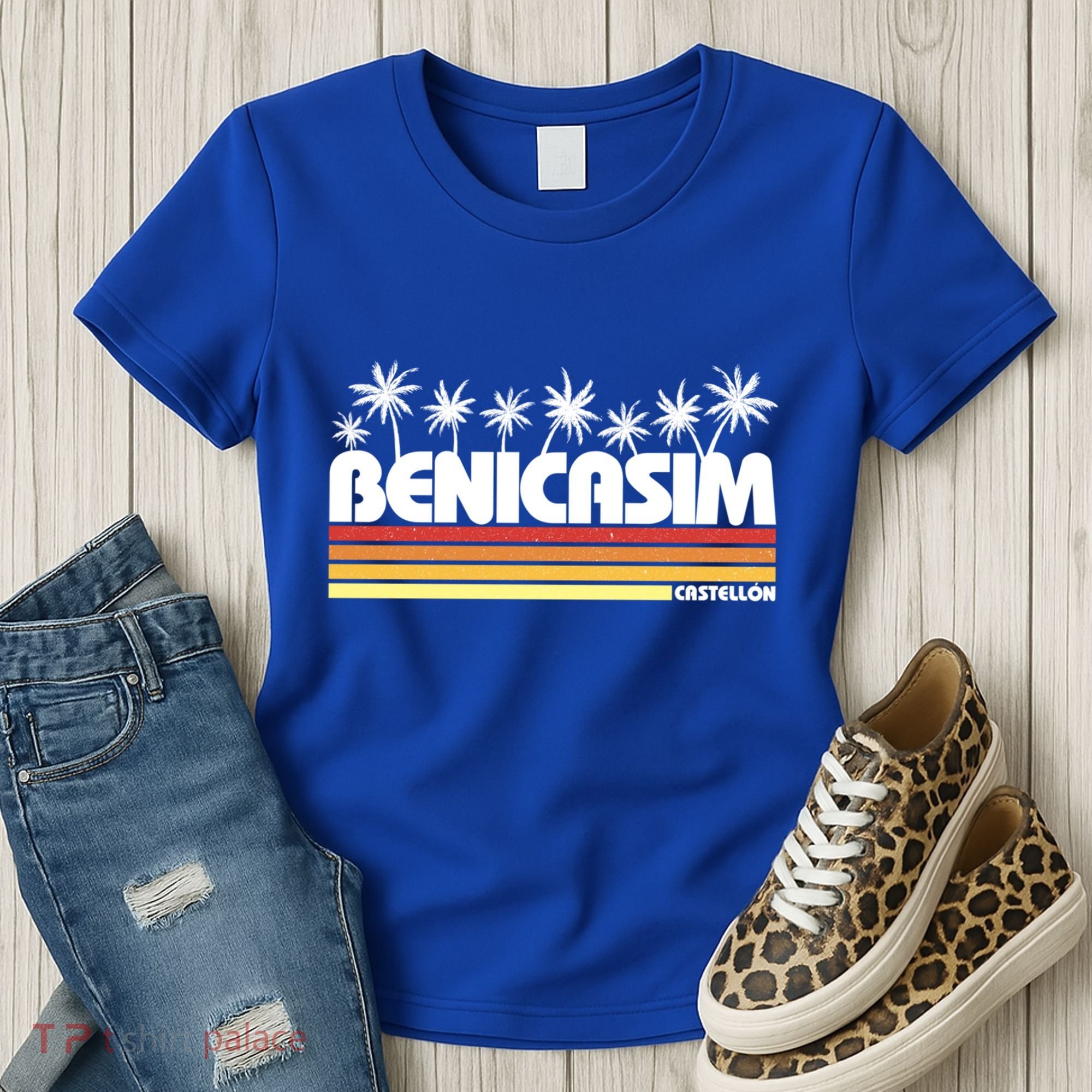 Benicasim Castellon Spain Retro Tourism Great Gift Women's T-Shirt