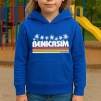 Benicasim Castellon Spain Retro Tourism Great Gift Kids Hoodie thumb 3