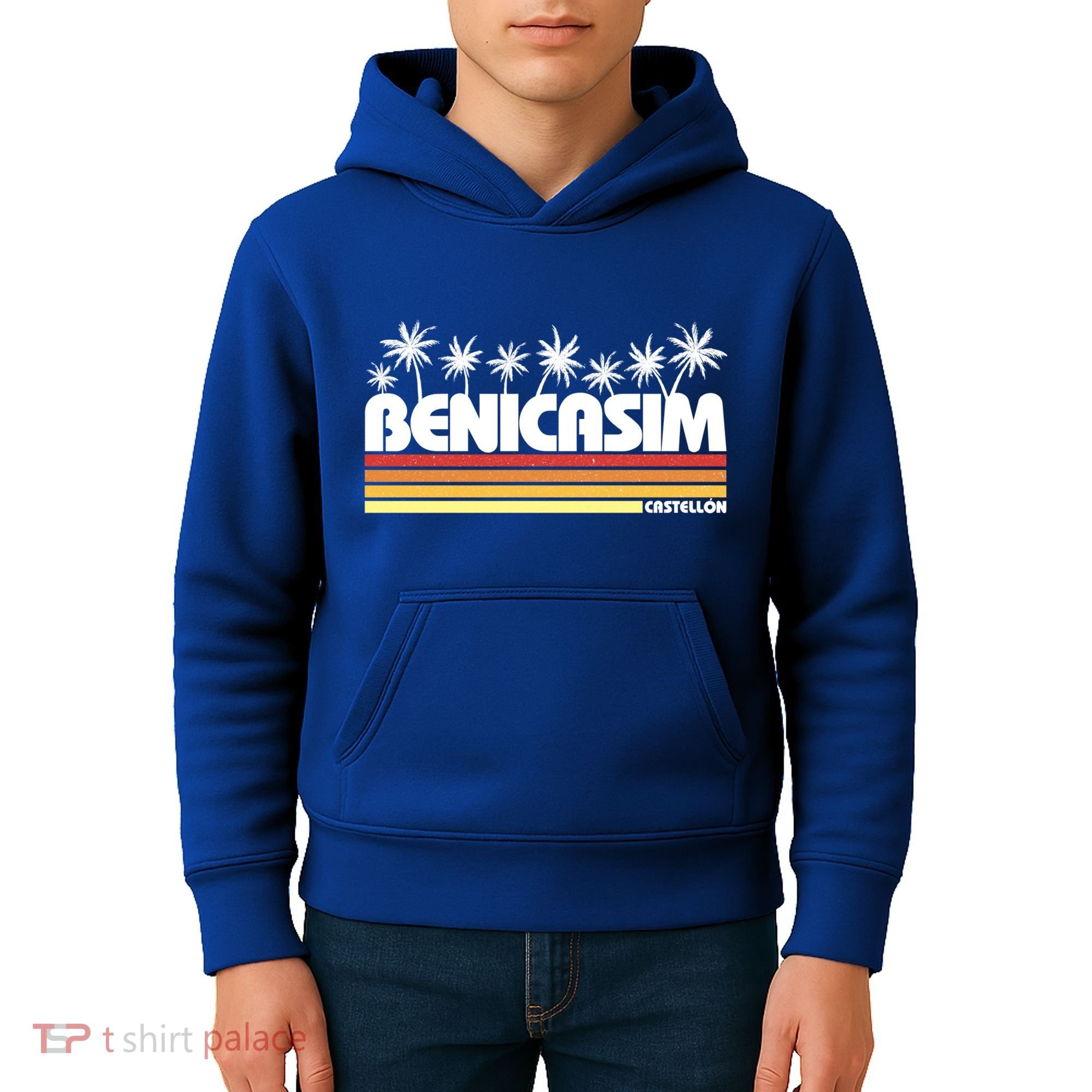 Benicasim Castellon Spain Retro Tourism Great Gift Kids Hoodie