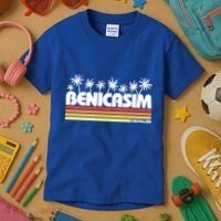 Benicasim Castellon Spain Retro Tourism Great Gift Kids T-Shirt thumb 3