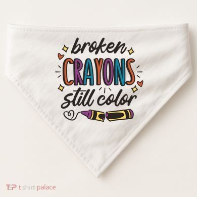 Broken Crayons Still Color USA-Made Doggie Bandana