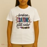 Broken Crayons Still Color T-Shirt thumb 4
