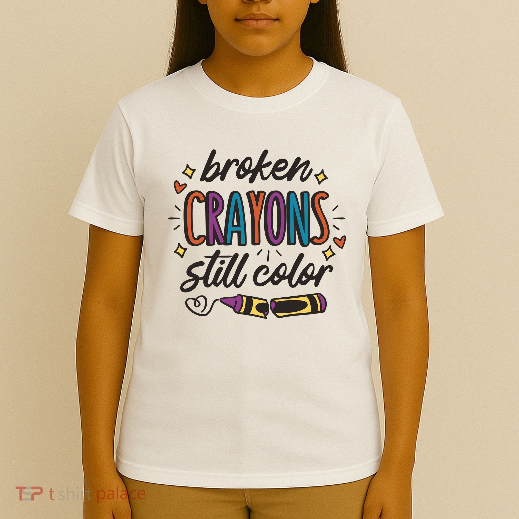 Broken Crayons Still Color T-Shirt