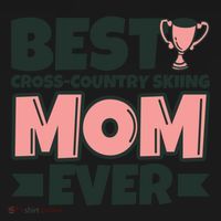 Best Crosscountry Skiing Mom Ever Mother Funny Cute Gift Doggie Tank thumb 4