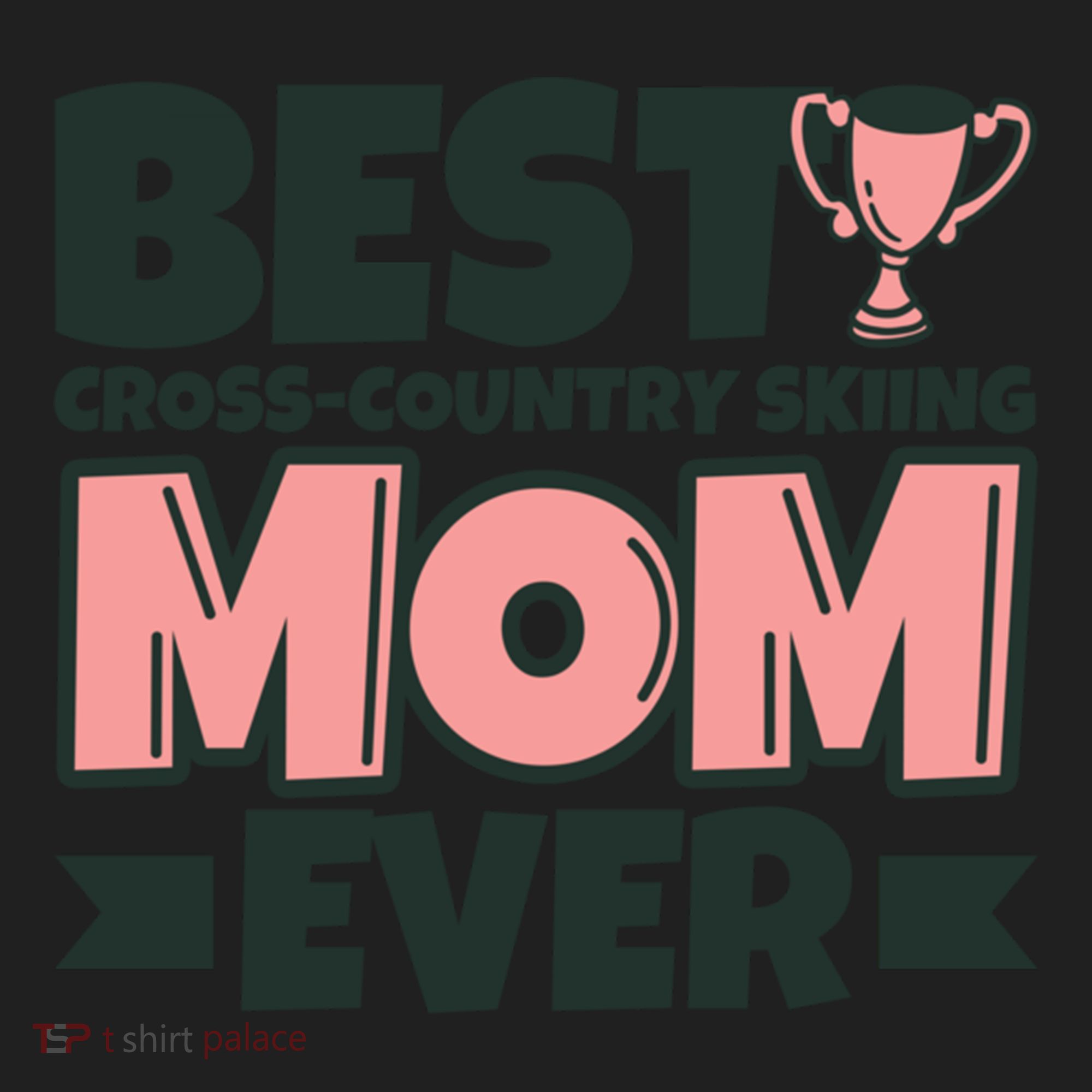 Best Crosscountry Skiing Mom Ever Mother Funny Cute Gift Beanie