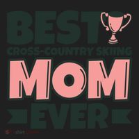 Best Crosscountry Skiing Mom Ever Mother Funny Cute Gift Hat thumb 2