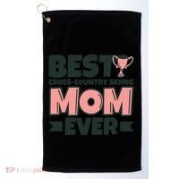 Best Crosscountry Skiing Mom Ever Mother Funny Cute Gift Golf Towel thumb 0