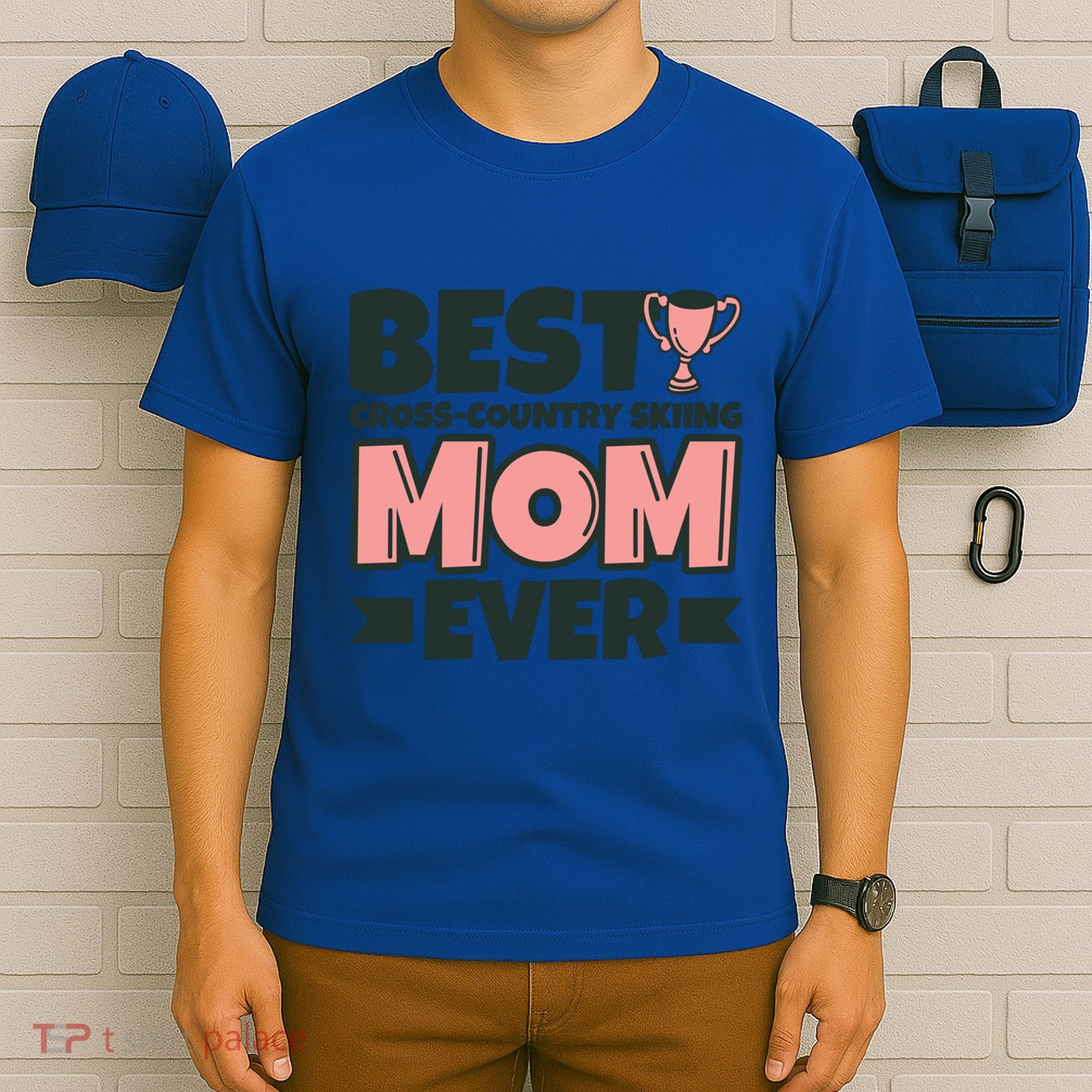 Best Crosscountry Skiing Mom Ever Mother Funny Cute Gift T-Shirt