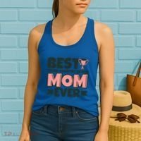 Best Crosscountry Skiing Mom Ever Mother Funny Cute Gift Women's Tank Top thumb 2