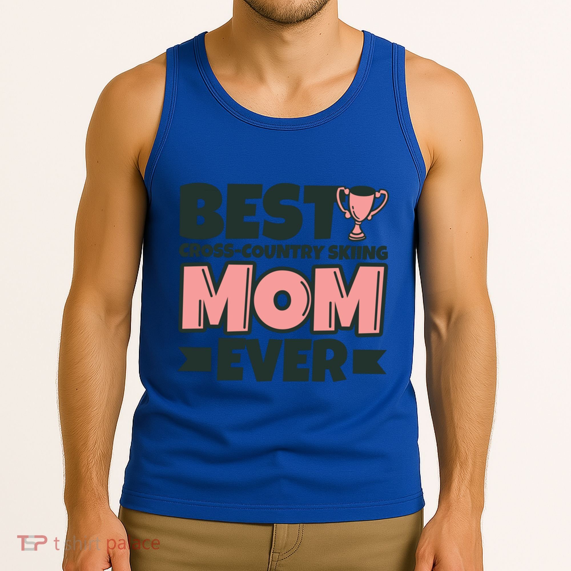 Best Crosscountry Skiing Mom Ever Mother Funny Cute Gift Tank Top