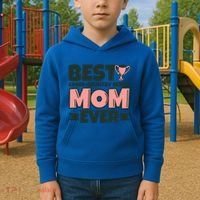 Best Crosscountry Skiing Mom Ever Mother Funny Cute Gift Kids Hoodie thumb 2