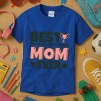 Best Crosscountry Skiing Mom Ever Mother Funny Cute Gift Kids T-Shirt thumb 3