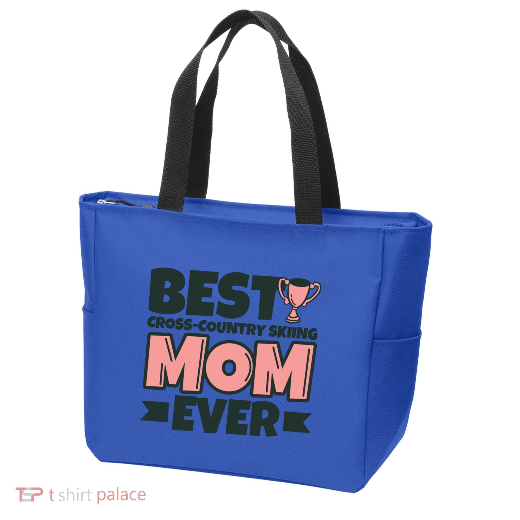 Best Crosscountry Skiing Mom Ever Mother Funny Cute Gift Tote Bag