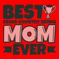 Best Crosscountry Skiing Mom Ever Mother Funny Cute Gift Santa Hat thumb 1