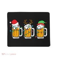 Beer Christmas Santa Reinbeer Xmas Light Xmas Holiday Mousepad thumb 0