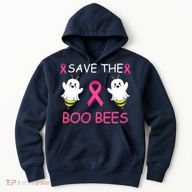 Breast Cancer Save The Boo Bees Halloween Hoodie