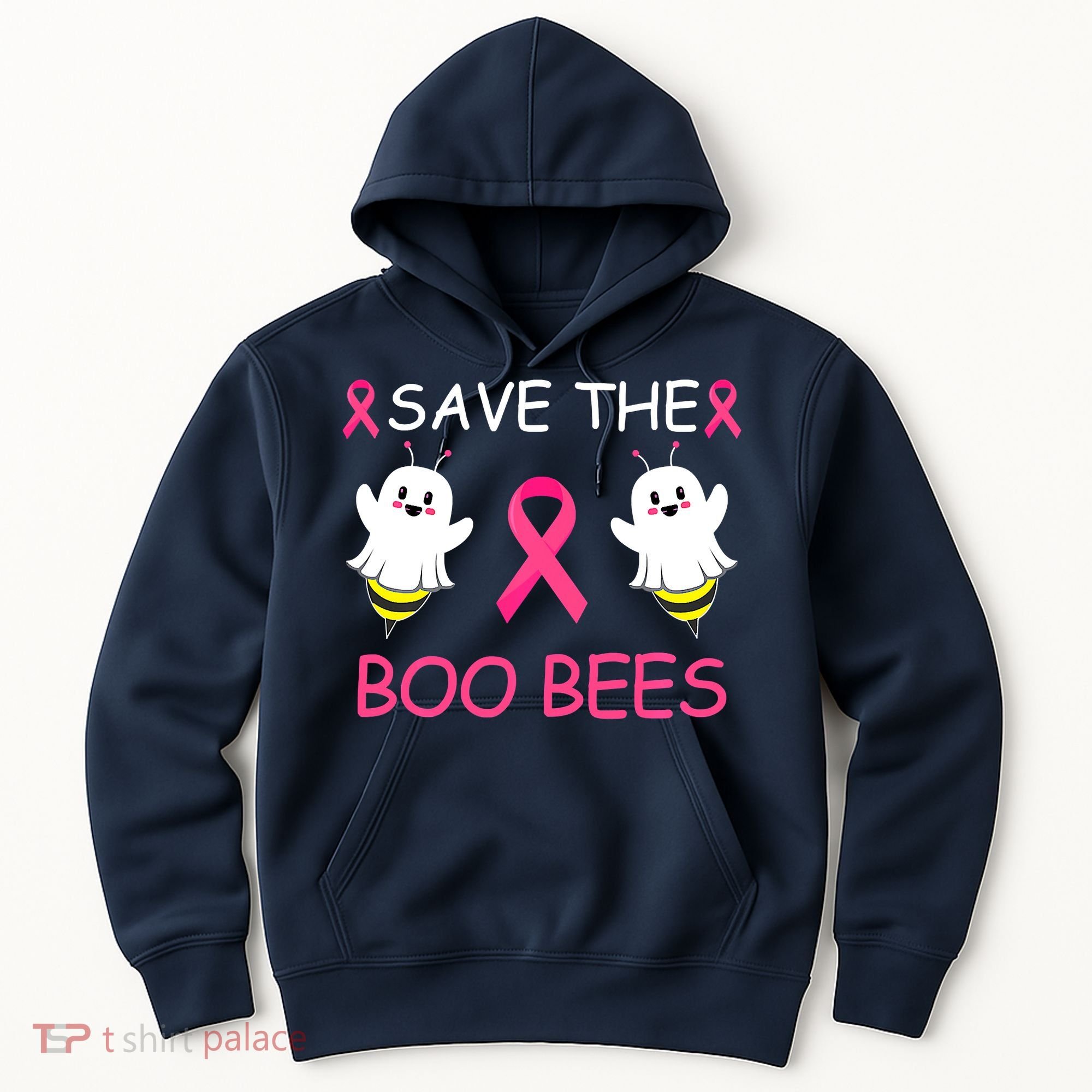 Breast Cancer Save The Boo Bees Halloween Hoodie