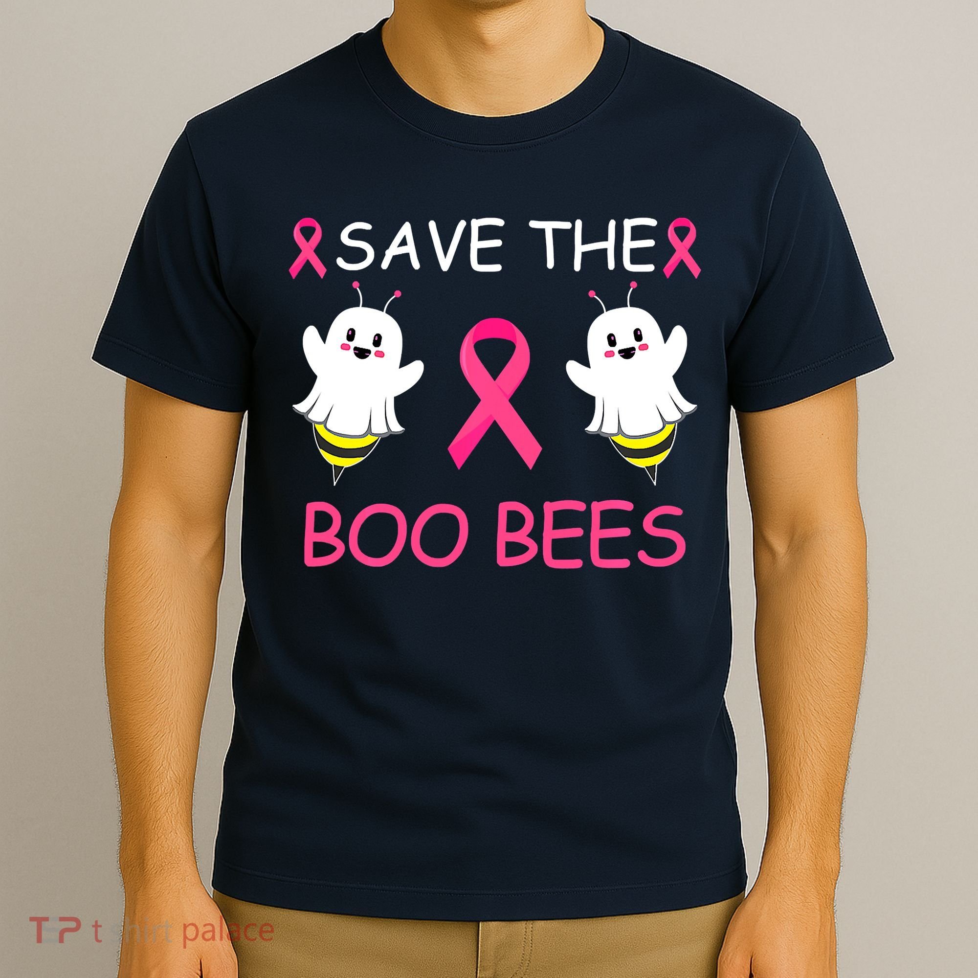 Breast Cancer Save The Boo Bees Halloween T-Shirt