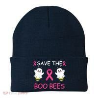 Breast Cancer Save The Boo Bees Halloween Beanie thumb 0