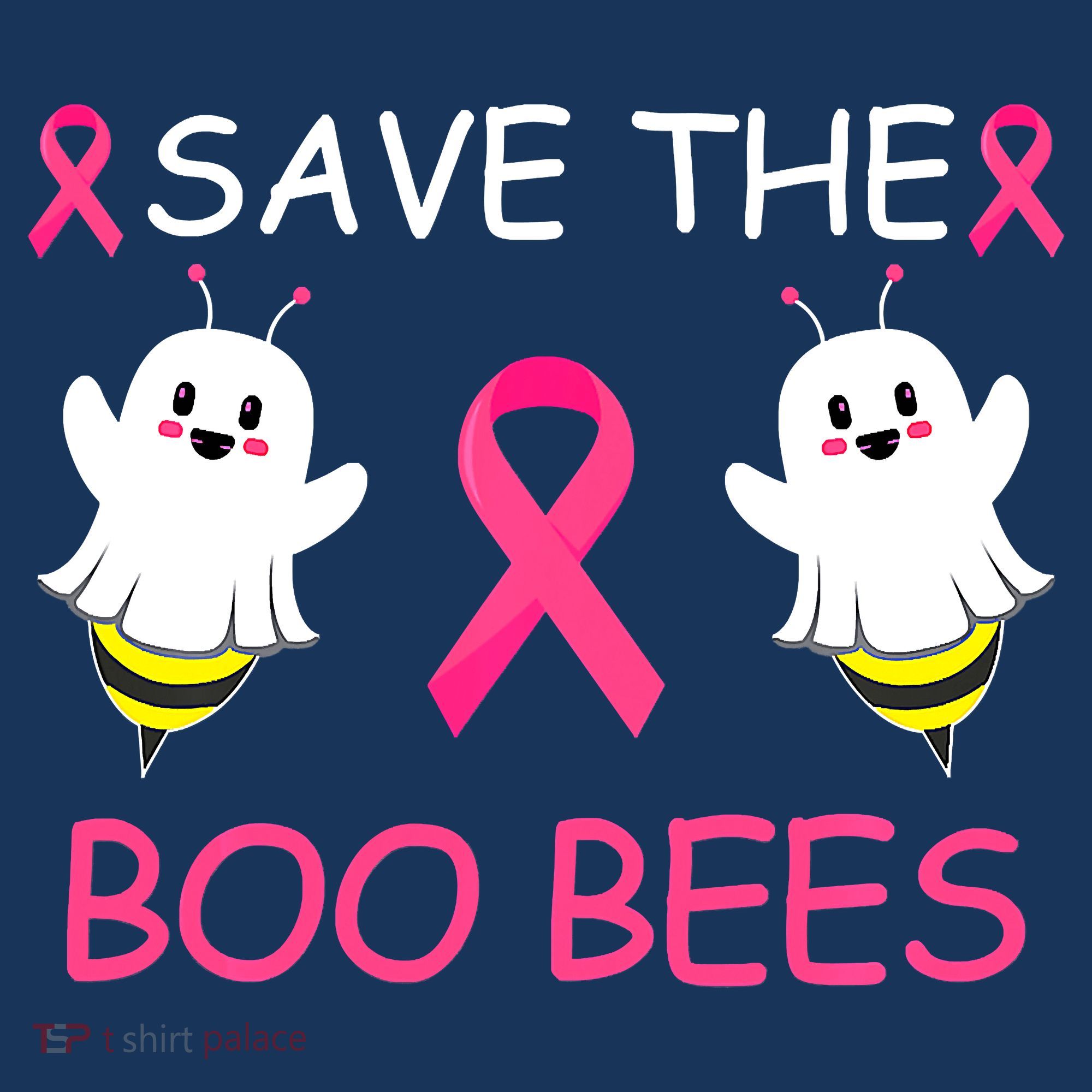 Breast Cancer Save The Boo Bees Halloween Women's Hoodie