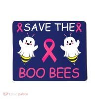 Breast Cancer Save The Boo Bees Halloween Mousepad thumb 0