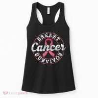 Breast Cancer Survivor Pink Awareness Fight Breast Cancer Women's Tank Top thumb 0