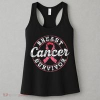Breast Cancer Survivor Pink Awareness Fight Breast Cancer Women's Tank Top thumb 3