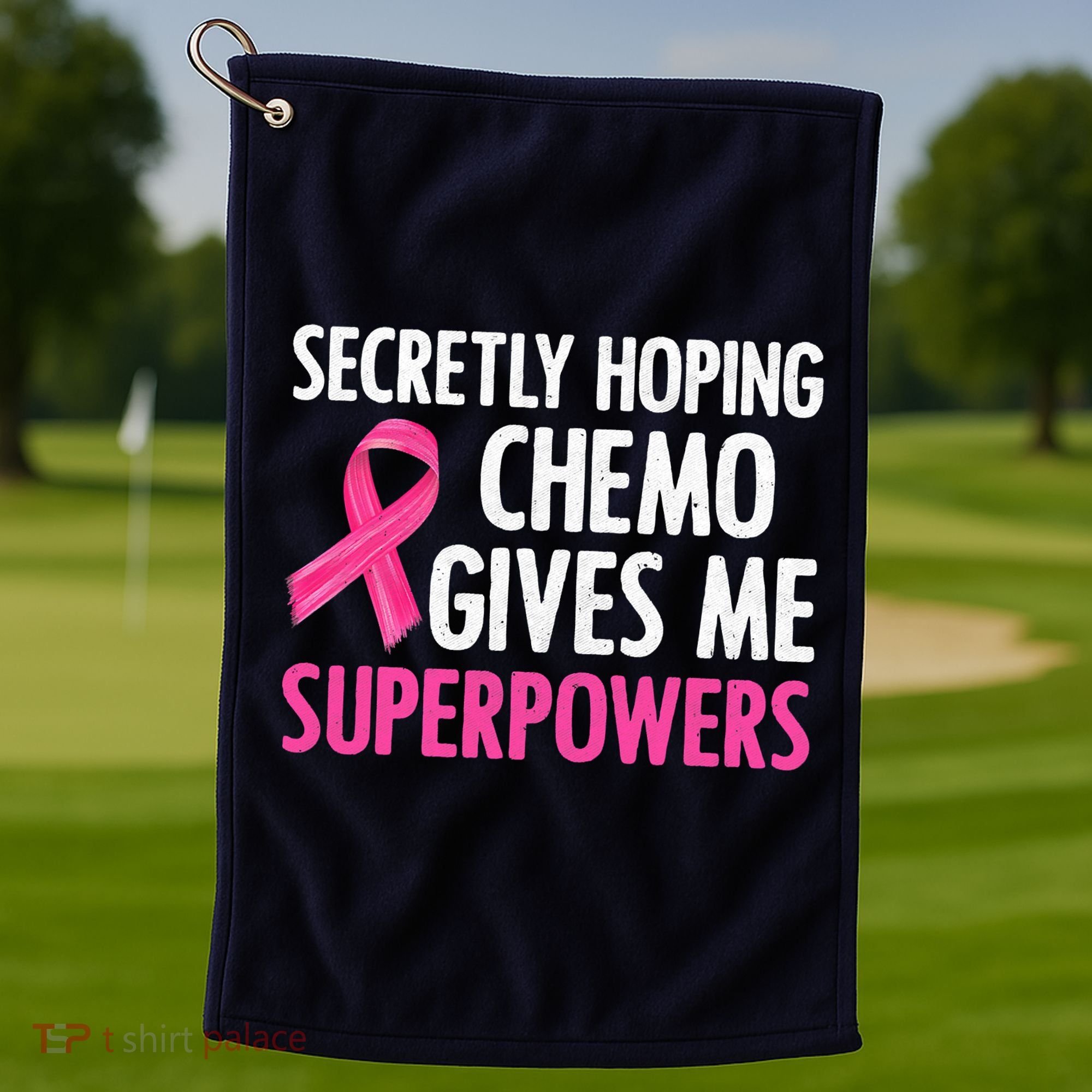 Breast Cancer Secretly Hoping Chemo Gives Me Superpowers Golf Towel