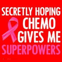 Breast Cancer Secretly Hoping Chemo Gives Me Superpowers Santa Hat thumb 1