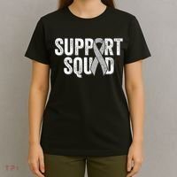 Brain Cancer Support Squad Friend Family Support Ribbon T-Shirt thumb 4