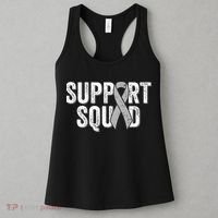Brain Cancer Support Squad Friend Family Support Ribbon Women's Tank Top thumb 3