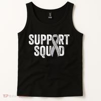 Brain Cancer Support Squad Friend Family Support Ribbon Tank Top thumb 2