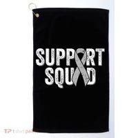 Brain Cancer Support Squad Friend Family Support Ribbon Golf Towel thumb 0