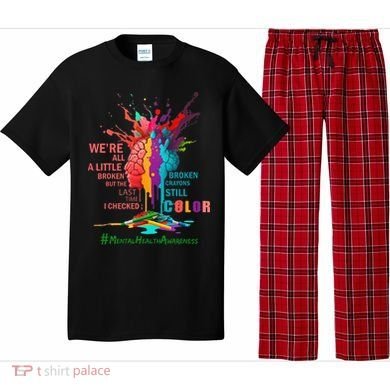 Broken Crayons Still Color Mental Health Awareness Matters Pajama Set