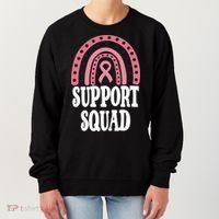 Breast Cancer Support Squad Rainbow Ribbon Women's Sweatshirt thumb 0
