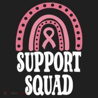 Breast Cancer Support Squad Rainbow Ribbon Women's Sweatshirt thumb 2