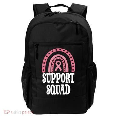 Breast Cancer Support Squad Rainbow Ribbon Backpack