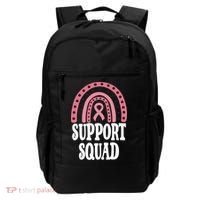 Breast Cancer Support Squad Rainbow Ribbon Backpack thumb 0