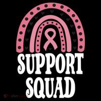 Breast Cancer Support Squad Rainbow Ribbon Toddler Hoodie thumb 2