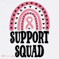 Breast Cancer Support Squad Rainbow Ribbon Hoodie thumb 7