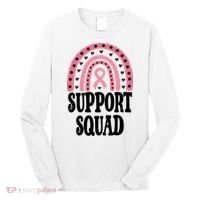 Breast Cancer Support Squad Rainbow Ribbon Long Sleeve Shirt thumb 0