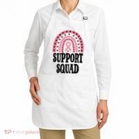 Breast Cancer Support Squad Rainbow Ribbon Apron thumb 2