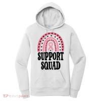 Breast Cancer Support Squad Rainbow Ribbon Women's Hoodie thumb 0