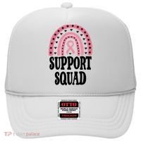 Breast Cancer Support Squad Rainbow Ribbon Hat thumb 0