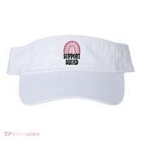 Breast Cancer Support Squad Rainbow Ribbon Visor thumb 0