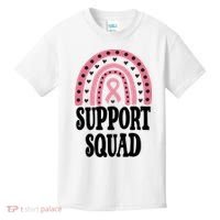 Breast Cancer Support Squad Rainbow Ribbon Kids T-Shirt thumb 0