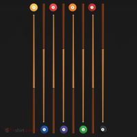 Biliard Cue Stick And 8 Pool Balls Awesome Game Cute Gift Women's Hoodie thumb 2